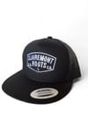 Black mesh back patch logo SnapBack 