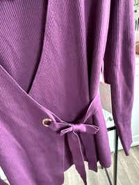 Image 2 of NWT purple tie sweater 
