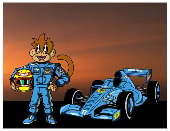 Image of F1 Inspired Print.