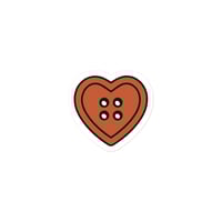 Image 3 of Die-cut sticker Heart Button 