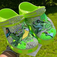 Image 2 of Princess Frog Bling Crocs