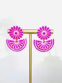 Hit pink Talavera Dangles 