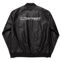 Image 1 of Leather Bomber Jacket