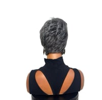 Image 5 of Arden | Silver Feathered Pixie Wig
