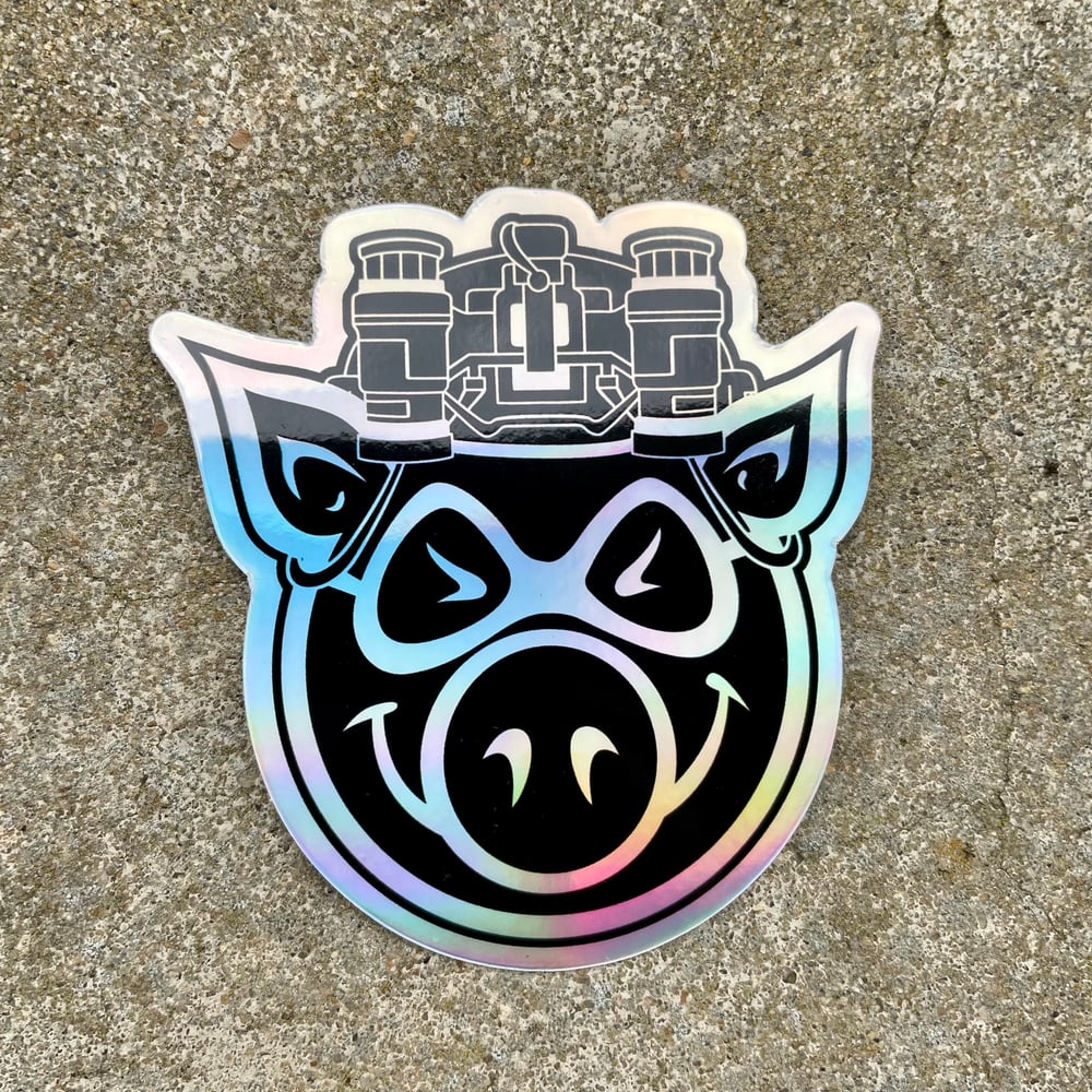 Pig Holographic Sticker