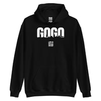 Image 1 of LOVE DC GOGO "GOGO SKYLINE" Black Unisex Hoodie by MITCHCRAFT