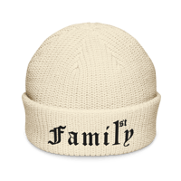 Image 3 of Family 1st Black font Fisherman beanie