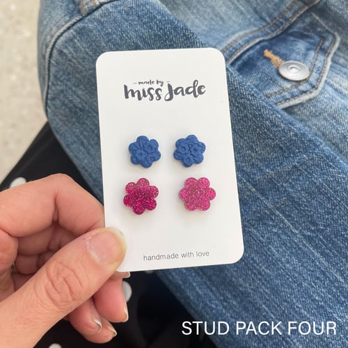 Image of Double Petal Stud Packs