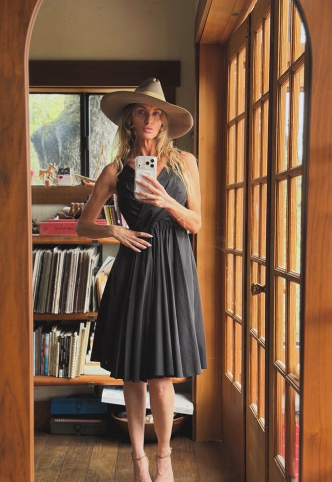 90s Prada minimalist black dress vintage 