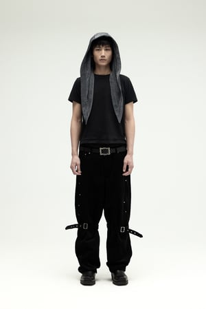 Image of EQUALNEAR - Rover Cord Pants (Black)