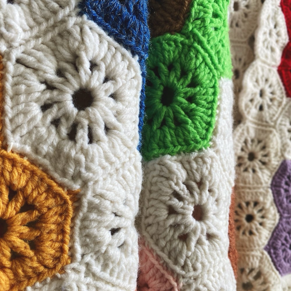 Image of Funky Fun Flower Garden Granny Sweater