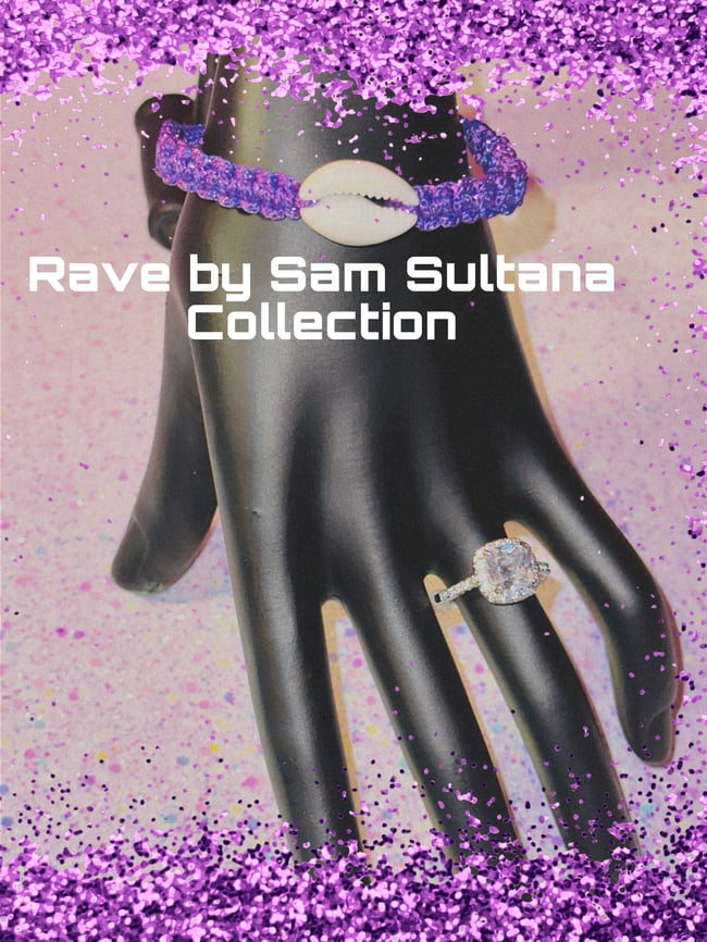 Purple Puka Shell Bracelet 