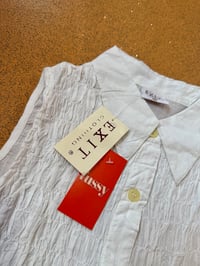 Image 2 of 90’s Cotton Seersucker Shirt M