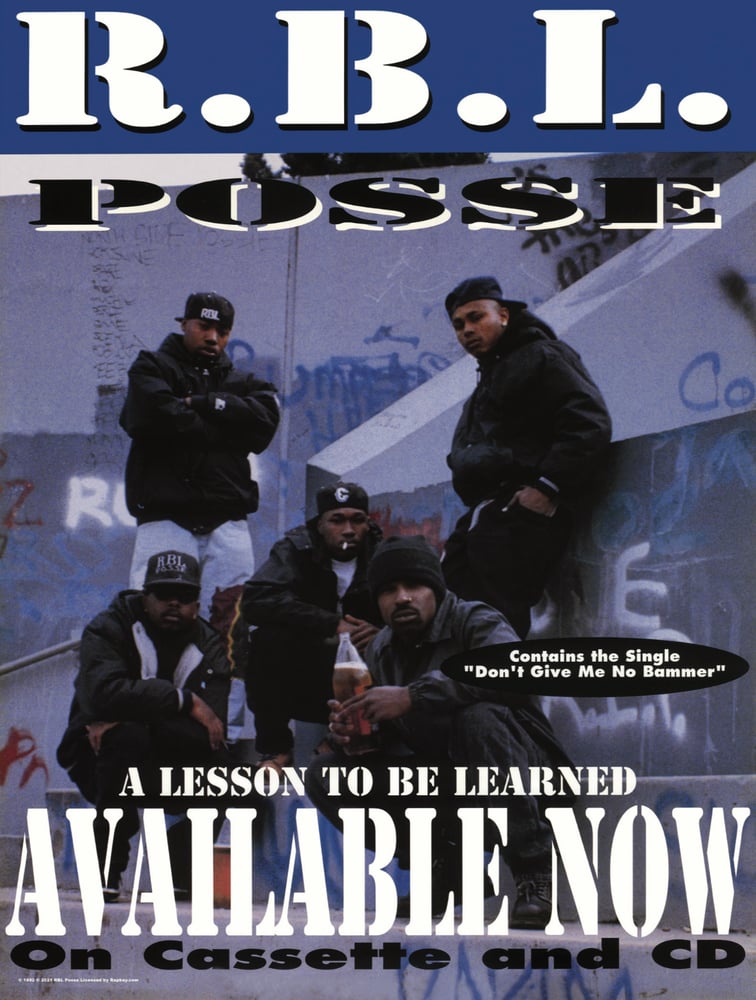 Image of RBL Posse “A Lesson To Be Learned” 18 x 24 Poster