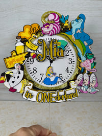 Image 1 of Alice In Onederland Cake Topper