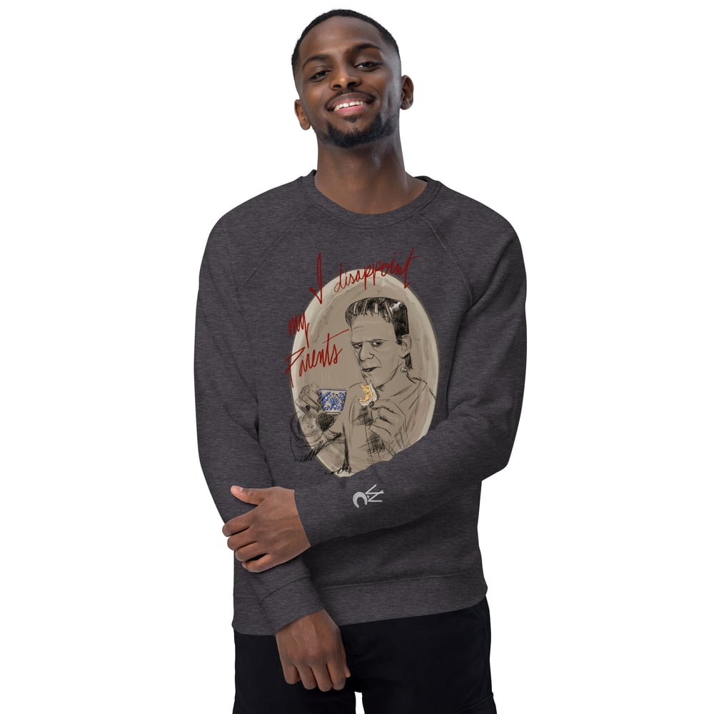 I Disappoint My Parents Unisex organic raglan sweatshirt