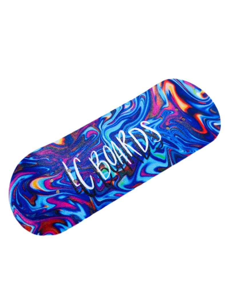 LC BOARDS Fingerboard 98x34 Hydro Graphic deck With Foam Grip Tape LC