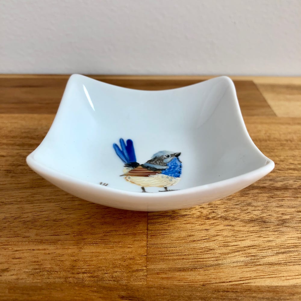 Male Superb Fairywren Trinket Dish