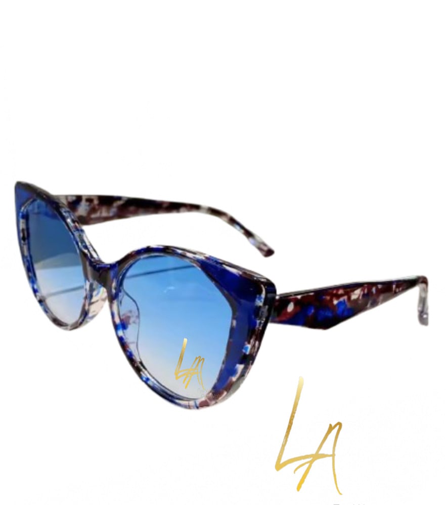 Image of “LA” CatEye Eyewear (blue tint) 