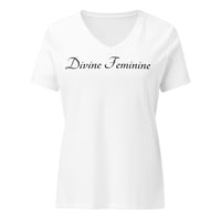 Image 21 of Cygen Divine Designs Women's Divine Feminine Relaxed V-neck T-shirt