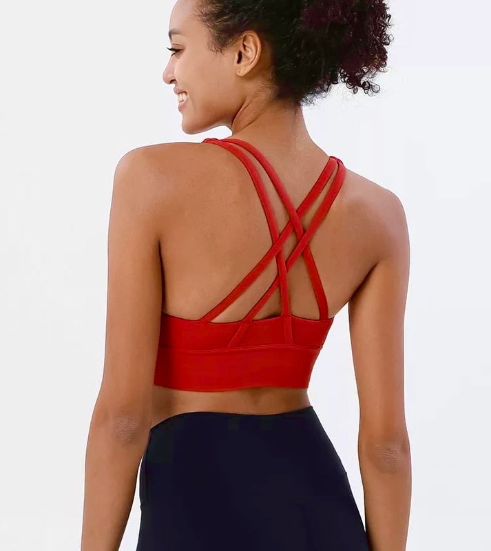Image of ENERGY SPORTS BRA RED 
