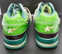 Image 4 of A Bathing Ape patent leather Roadsta green/brown