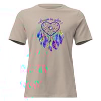 Image 6 of Women's Relaxed T-Shirt, Dream In Color Dreamcatcher Tee