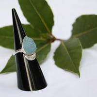 Image 1 of Rough Aquamarine Ring