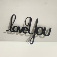 Image 4 of LOVE YOU Metal Wall Art Decorative Ornaments Minimalist Home Kitchen Bar Office Hanging Signs Decor 