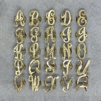 Image 1 of 14K Initial Ring 