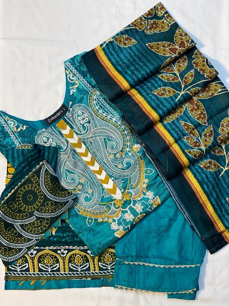 Zubeda teal collection 