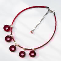 Image 3 of Red Donut Necklace