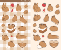 Image 1 of Pipi The Bunny Sticker sheet