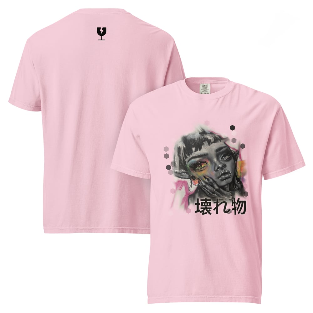 Image of GLITCH (fragile) Unisex garment-dyed heavyweight t-shirt