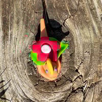 Image 1 of Orange Dragon with Red Flower