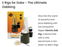 Image 3 of HoneyStick Ripper E Rig for Dabs and Herbs