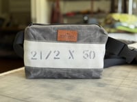One-of-a-kind Fanny Pack with writing on the fire hose 2