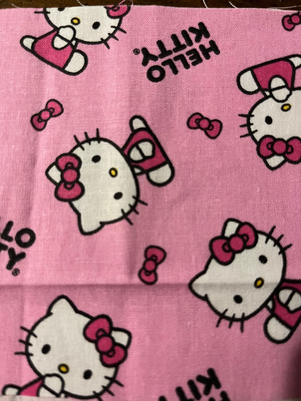 Greeting Cat Pink Scrunchy