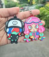 Harmony and Acht Rubber Keychains