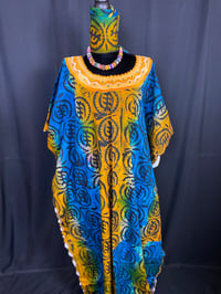 Image 4 of Multicolor Kaftans with head wraps 
