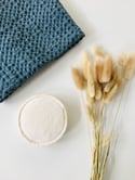 Organic Cotton Reusable Face Wipes - Pack of 3 Rounds