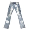 Blue Villi'age Stacked Jeans 