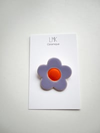 Broche fleur céramique 8