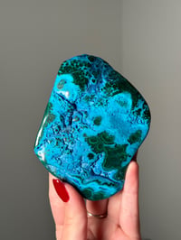 Image 1 of GROOVY MALACHITE X CHRYSACOLLA SLAB