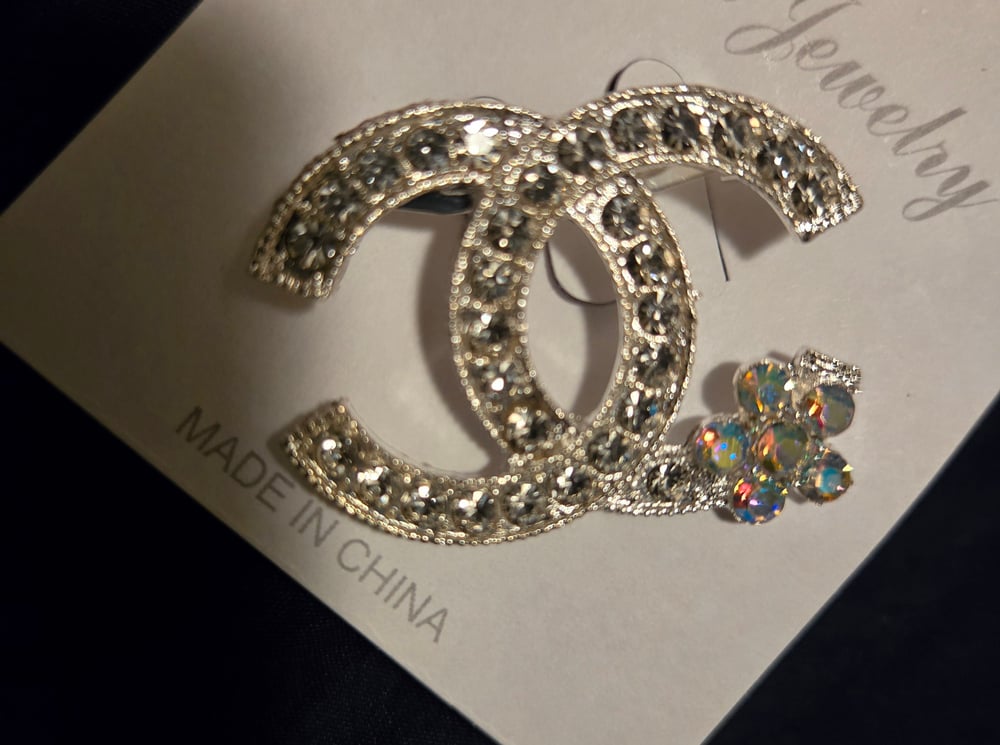 Image of Silver Flower Brooch
