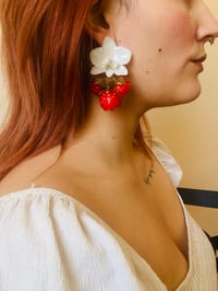Image 2 of 🍰🍓Rasperries&Cream🍓🍰  Earrings 
