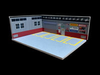 Image 1 of RED/BLACK ALUMINUM LOGO GARAGE