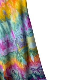 Image 8 of S Stretch Knit Fit and Flare Midi Dress in Euphoria Spiral Ice Dye