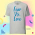 Fear V. Love by Tom B. Unisex T-shirt Image 3