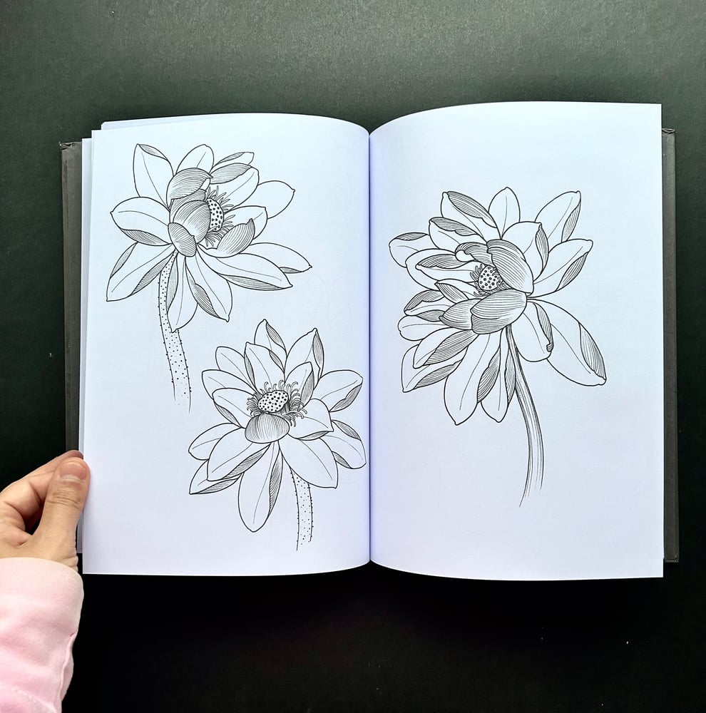 Image of 108 lotus flower book 